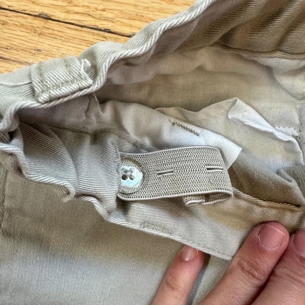 Cat & Jack Boys Khaki Straight Fit‎ Chino Pants Size 8 Tan Adjustable Waist